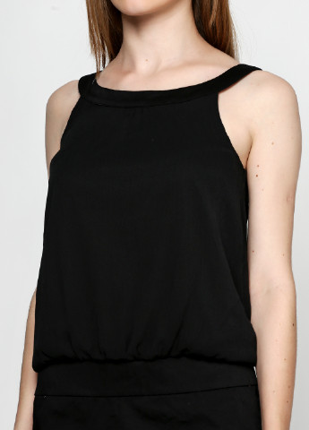 Черное коктейльное платье Cache Cache однотонное