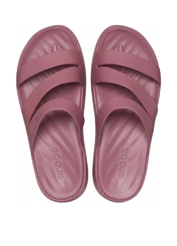 Темно-розовые шлепанцы Crocs