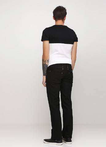 Черные демисезонные прямые джинсы GF Ferre