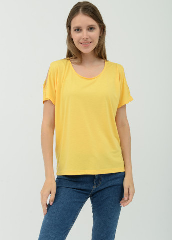 Жовта літня футболка Tom Tailor
