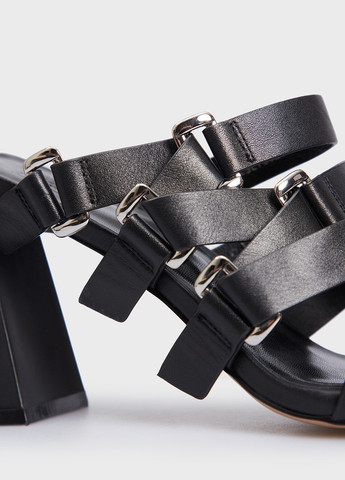 Черные шлепанцы PRPY с пряжкой