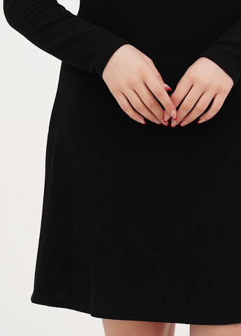 Черное кэжуал платье а-силуэт George однотонное