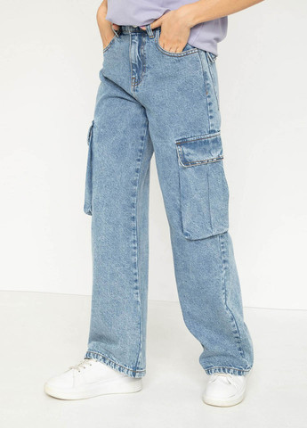 Голубые демисезонные карго джинсы Reporter Young