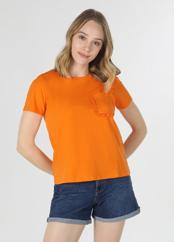 Оранжевая кэжуал футболка Colin's