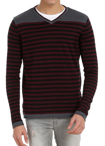 Бордовий демісезонний пуловер пуловер Яavin