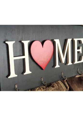 Настенная ключница ручной работы на 4 ключа черная Home (1356820-De) Francesco Marconi (251361674)