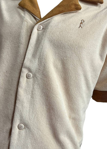 Кремовая кэжуал рубашка однотонная Barstool Sports