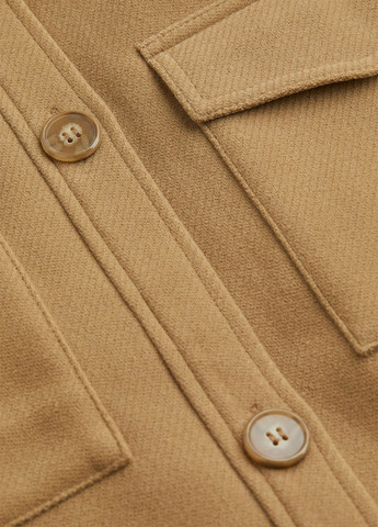 Темно-бежевое демисезонное Пальто однобортное H&M