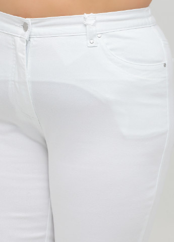 Белые демисезонные прямые джинсы Long Island