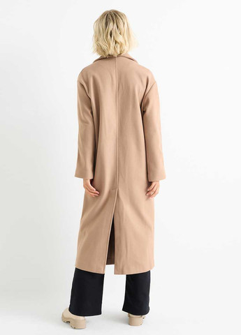 Светло-бежевое демисезонное Пальто однобортное C&A