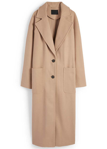 Светло-бежевое демисезонное Пальто однобортное C&A