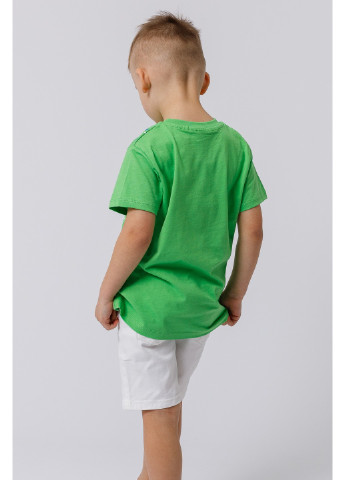 Зелена літня футболка для хлопчика Toontoy