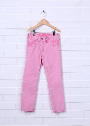 Розовые демисезонные со средней талией джинсы Next