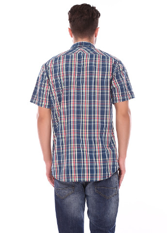 Синяя кэжуал рубашка Quiksilver с коротким рукавом