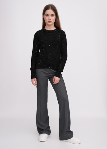 Черный демисезонный свитер EQUILIBRI