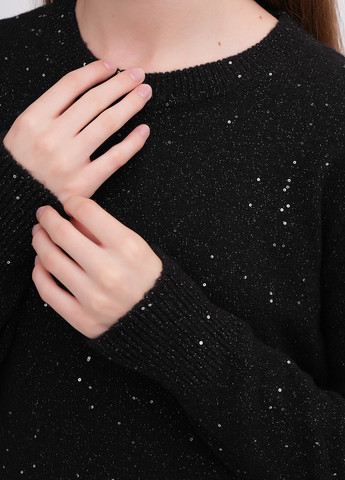 Черный демисезонный свитер EQUILIBRI