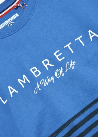Блакитна футболка Lambretta