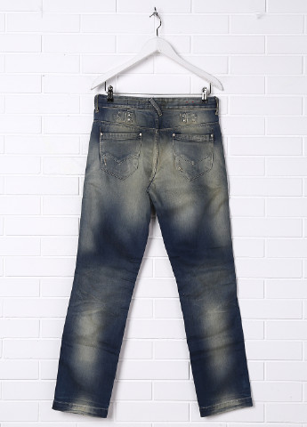 Синие демисезонные зауженные джинсы Energie