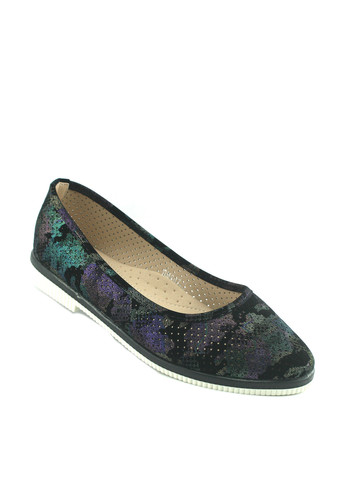 Женские балетки | чёрные перфорация искусственная кожа (294536110)