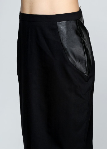 Черная кэжуал однотонная юбка Richmond с высокой талией