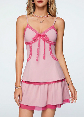 Летний женский сарафан SHEIN колор блок