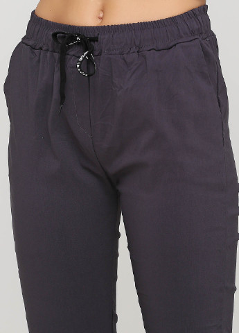 Темно-серые кэжуал демисезонные зауженные брюки Made in Italy