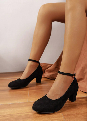 SHEIN Туфли черный з натуральная замша, китай — демисезон (330487883)