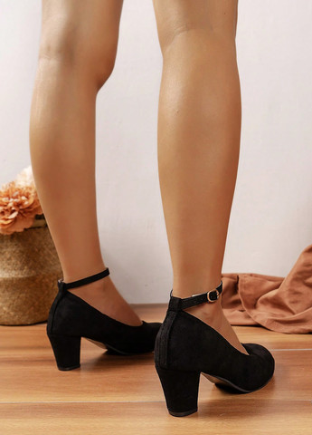 SHEIN Туфли черный з натуральная замша, китай — демисезон (330487883)