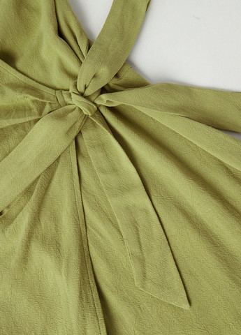 Оливкова кежуал сукня на запах SHEIN однотонна