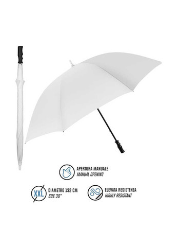Белый зонт Perletti большой система антиветер (363640827)
