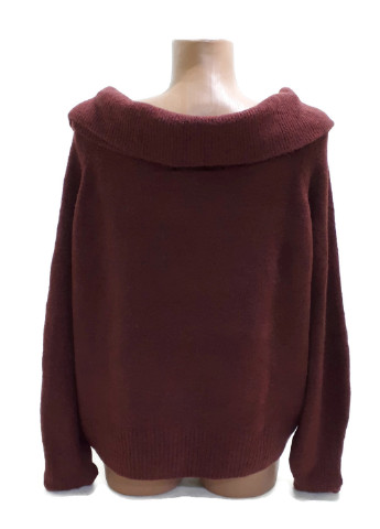 Бордовый демисезонный свитер H&M