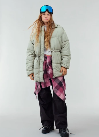 Світло-зелена демісезонна куртка H&M