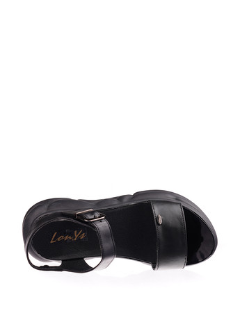 Черные босоножки Lon&Ys с ремешком