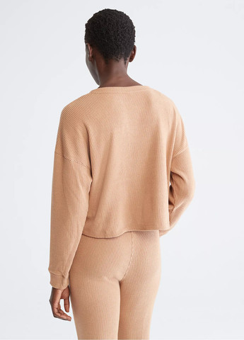 Коричневый демисезонный пуловер пуловер Calvin Klein