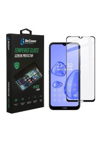 Стекло защитное Nokia 1.4 Black (706902) BeCover (252369064)