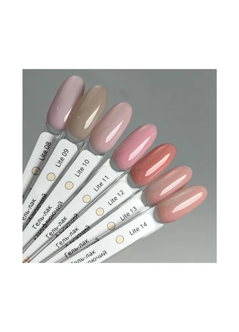 Гель-лак рожевого холодного камуфлюючого кольору Gel Polish Lite 11, 10 г Izzy (363030692)