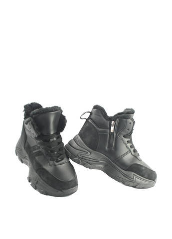 Зимние ботинки No Brand с мехом, со шнуровкой из искусственного меха