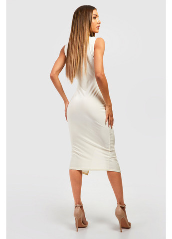 Світло-бежева кежуал сукня Boohoo однотонна