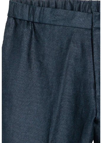 Темно-синие классические демисезонные галифе брюки H&M