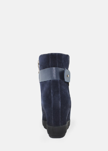 Зимние ботинки rf1511-11 синий Favi из натуральной замши