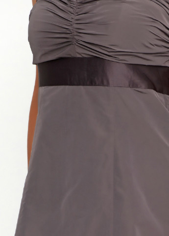 Темно-сіра коктейльна сукня, сукня бандо Esprit однотонна