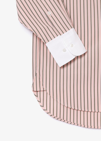 Светло-розовая кэжуал рубашка в полоску Lacoste