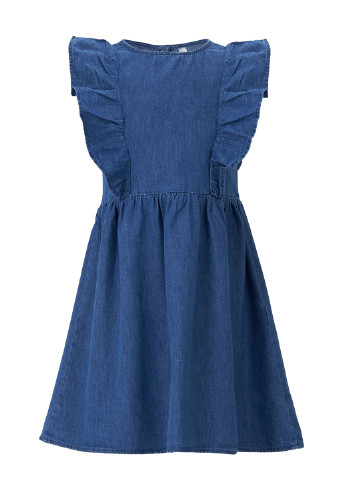 Синее кэжуал платье клеш DeFacto