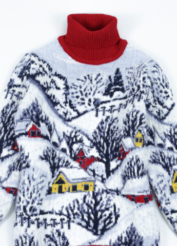 Красный зимний свитер для девочки красный теплый зимний Pulltonic Прямая