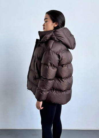 Коричневий зимній Пуховик Eva Classic