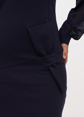 Темно-синя кежуал сукня Sassofono Club однотонна