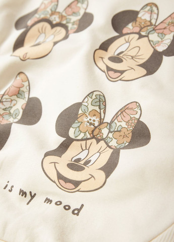 C&A свитшот персонажи бежевый кэжуал трикотаж с начесом, хлопок