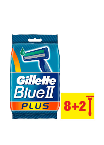 Бритва одноразовая Blue II Plus (10 шт.) Gillette (8937275)