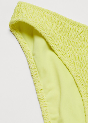 Желтые купальные трусики-плавки однотонные H&M