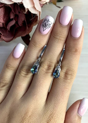Серьги Silver Flame (152533584)